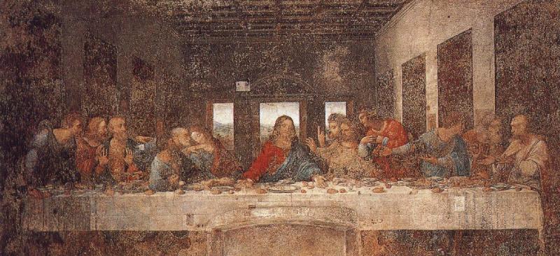 LEONARDO da Vinci The Last Supper Sweden oil painting art